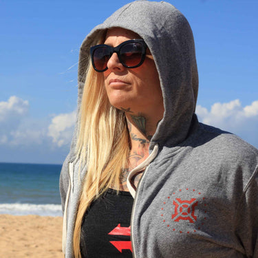 PX Icon Stars Hoodie Light Grey Unisex